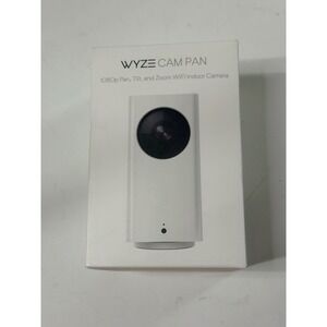 Wyze Cam Pan 1080p WiFi Indoor Smart Home Camera White WYZECP1 Pan Tilt Zoom
